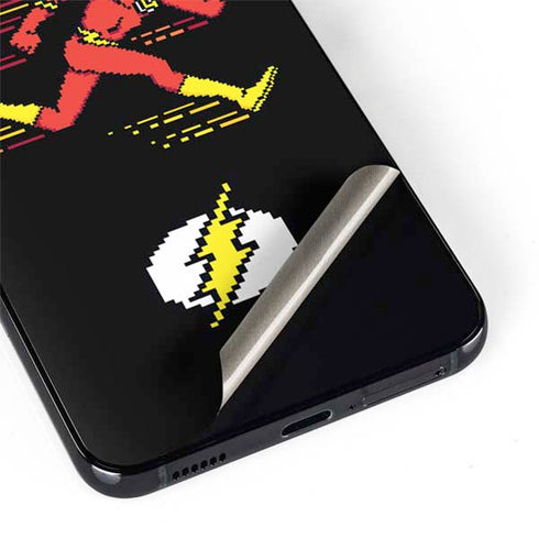 DC Comics The Flash Pixelated Running Pose Galaxy S22 Skin